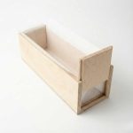 Sliding wooden soap mold 28 × 9 × 8.5 cm for cold process handmade soap making