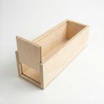 Sliding wooden soap mold 28 × 9 × 8.5 cm for cold process handmade soap making