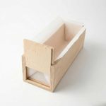 Sliding wooden soap mold 28 × 9 × 8.5 cm for cold process handmade soap making