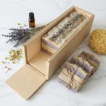 Sliding wooden soap mold 28 × 9 × 8.5 cm for cold process handmade soap making