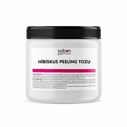 Hibiscus Exfoliating Powder 100 g botanical exfoliant for handmade soap and body scrub formulations