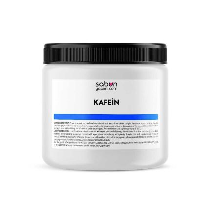 Caffeine Powder 50 g cosmetic active ingredient for eye creams skincare serums and hair care formulations