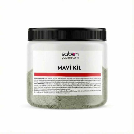 Blue Clay 50 g mineral cosmetic powder for handmade soap, facial masks and skincare formulations