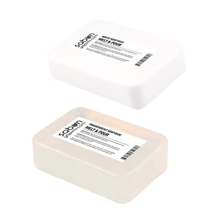 Transparent and white melt and pour soap base set 2 kg for handmade soap making