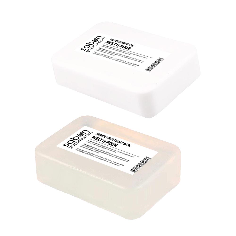 Transparent & White Melt and Pour Soap Base – 2 kg Transparent and white melt and pour soap base set 2 kg for handmade soap making