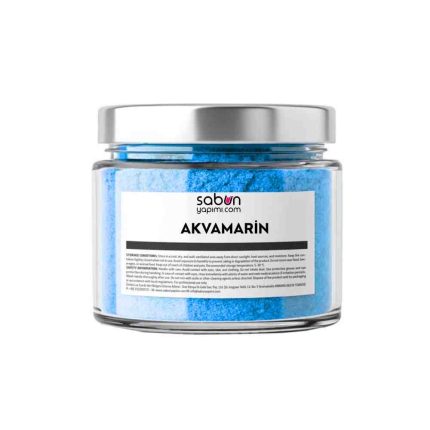 Aquamarine blue soap colorant for melt and pour and handmade soap making