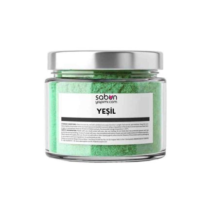 Green soap colorant powder 20 g for cold process, hot process and melt and pour soap making